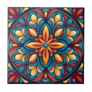Carreau de céramique de style Talavera mexicain