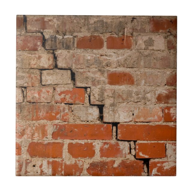 Carreau de céramique de vieux mur de briques (Devant)