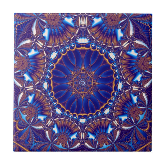 carreau de céramique fait sur commande de cobalt (Devant)
