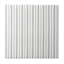 Carreau de céramique gris et blanc à rayures carré