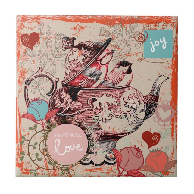 Carreau de céramique grunge d'imaginaire de (Devant)