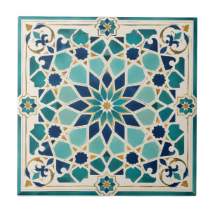 Carreau de céramique mosaïque méditerranéen algéri