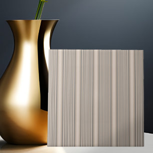 Carreau de céramique sculpté par beige de rayure