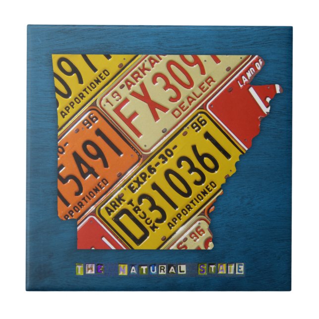 Carreau de céramique V2 de carte de plaque (Devant)