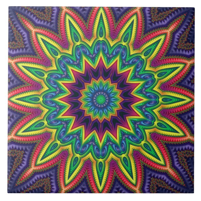 Carreau de céramique x6 "d'éclat de couleur" 6"" (Devant)