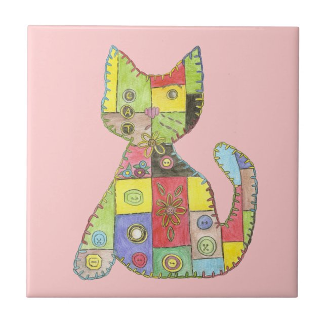 Carreau de chat patchwork (Devant)