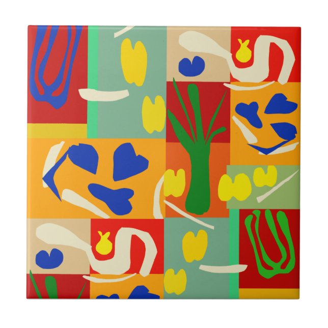 Carreau de collage inspiré de Matisse (Devant)