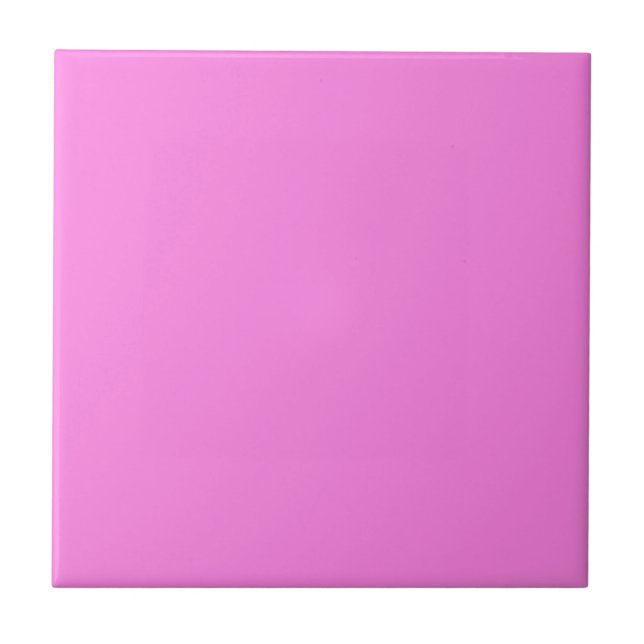 Carreau de couleur solide rose fleur (Devant)