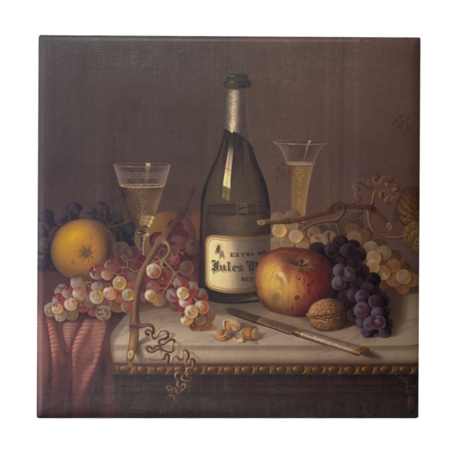 Carreau De cru toujours tuile de peinture de la vie (Devant)
