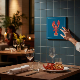 Carreau de cuisine nautique illustration de homard