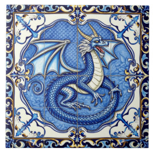carreau de dragon saphir royal