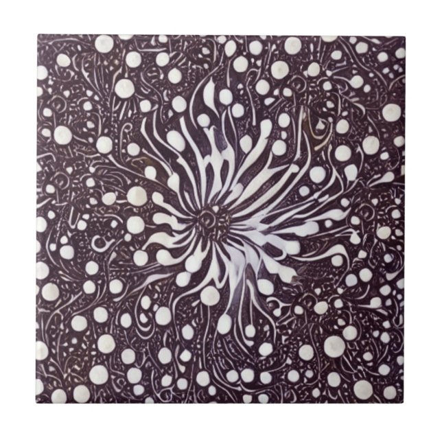 Carreau de fleurs Abstrait (Devant)