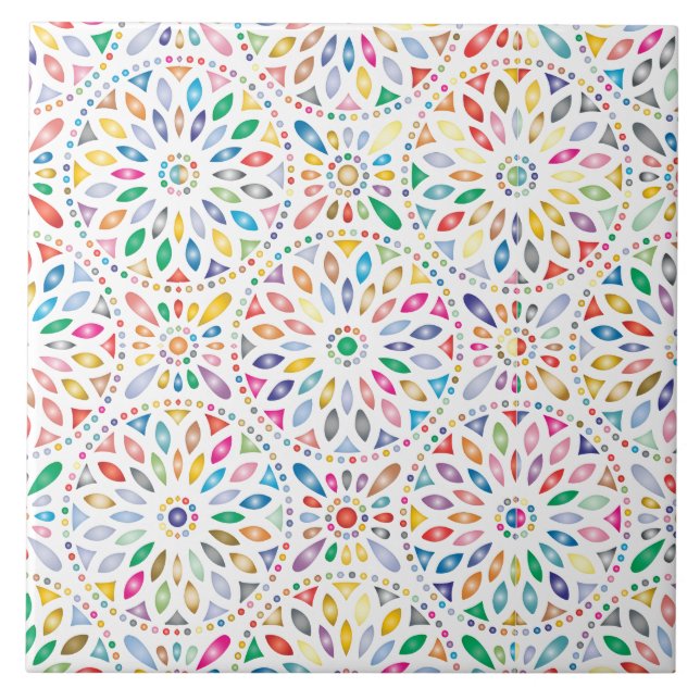 carreau de fleurs de mandala (Devant)