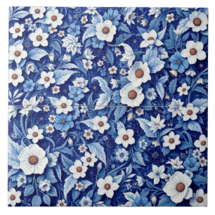 carreau de jardin de fleurs sauvages