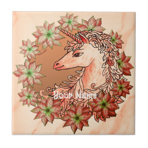carreau de licorne de Noël