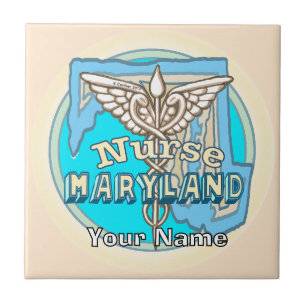 Carreau de l'infirmière du Maryland Caduceus