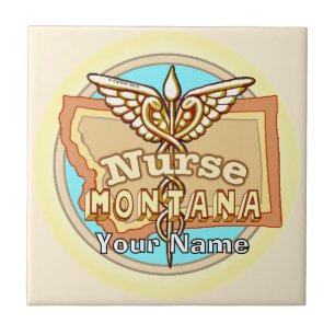 Carreau de l'infirmière du Montana Caduceus
