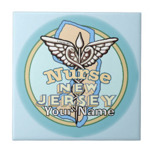 Carreau de l'infirmière du New Jersey Caduceus