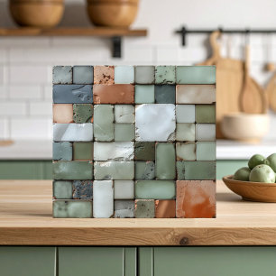Carreau de mosaïque rustique ID1187a