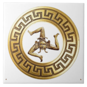 Carreau de mur Sicilia Trinacria