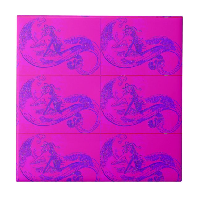 carreau de sirènes roses (Devant)