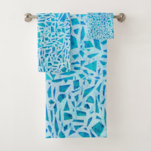 Carreau de verre mosaïque turquoise bleu moderne c