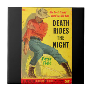 Carreau Death Rides La nuit couverture du livre de l'ouest