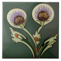Décor Art Déco Thistle Décor Mur Art Nouveau Céram