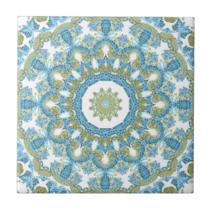 Carreau Décor blanc bleu vert bleu sans parfum