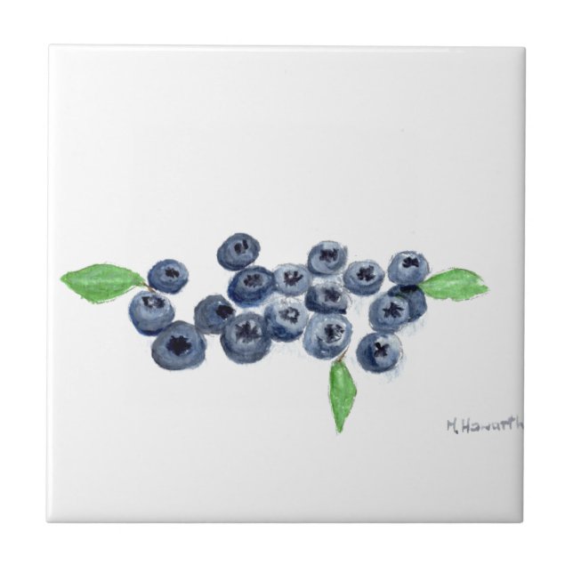 Carreau Décor de cuisine aux fruits bleutés (Devant)