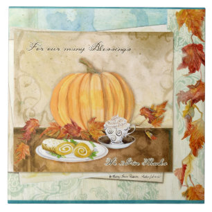 Carreau Décor de cuisine de récolte d'automne d'automne de