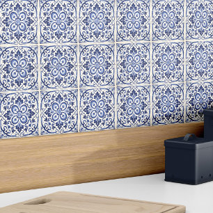 Carreau Décor espagnol moderne Azulejo Elégant bleu