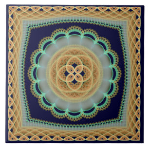 Carreau Décor fractal frileux et lumineux