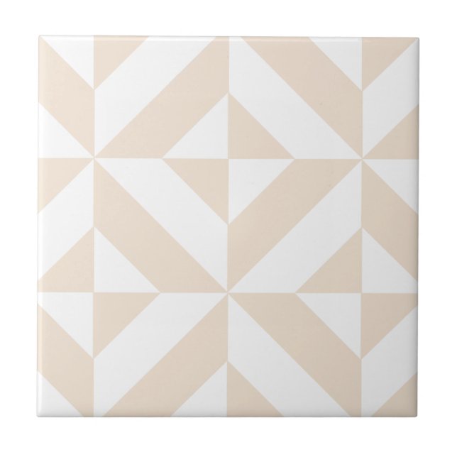 Carreau Décor géométrique beige clair Motif (Devant)