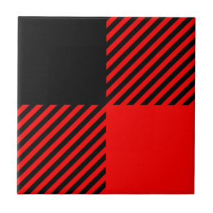 Carreau Décor rouge et noir de contrôle de Buffalo de