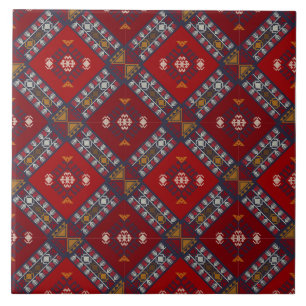 Carreau Décor rustique Motif Kilim