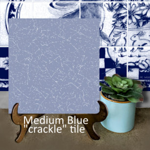 Carreau Décorateur en laze bleu moyen Dedham Delft