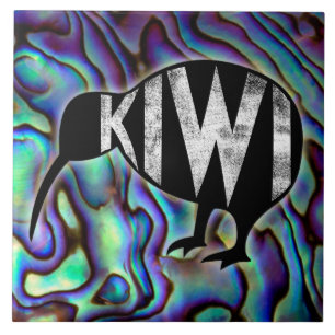 Carreau décoratif à motif d'oiseau Kiwiana Nouvell