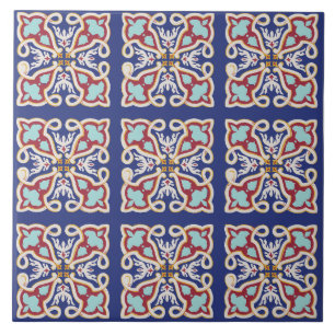 Carreau Décoration en céramique d'oiseau Art Nouveau