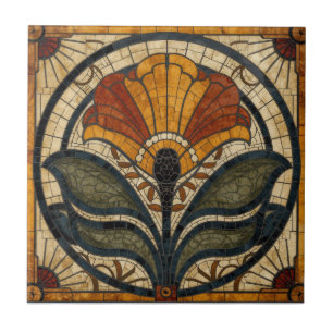 Carreau Décoration murale florale abstraite Art Déco Macki