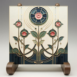 Carreau Décoration murale florale abstraite Art Déco Macki