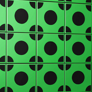 Carreau Décoration murale verte émeraude et noire Carré