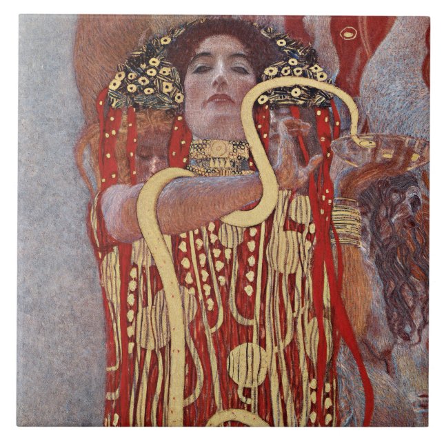 Carreau Déesse de la Santé, Hygiéie (Salus), Gustav Klimt (Devant)