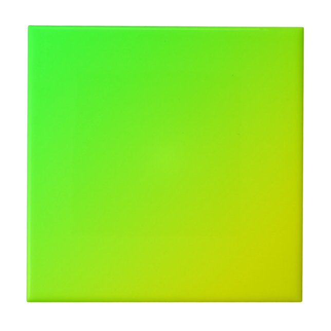 Carreau dégradé jaune vert (Devant)