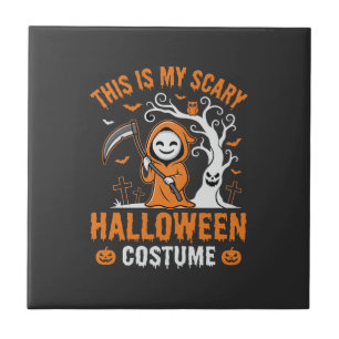 Carreau Déguisement drôle de Grim Reaper pour Halloween Ci