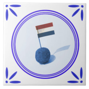 Carreau Delft-Bleu-Delftware-Regard néerlandais de