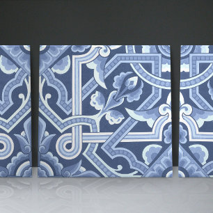 Carreau Delft Blue Floral de Christopher Dresser