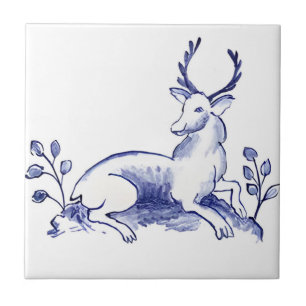 Carreau delft tuiles reproductions girafe