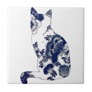 Carreau deltaplane reproductions fleur cat