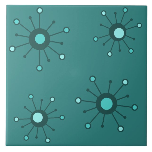 Carreau Démarrage atomique Turquoise (Devant)